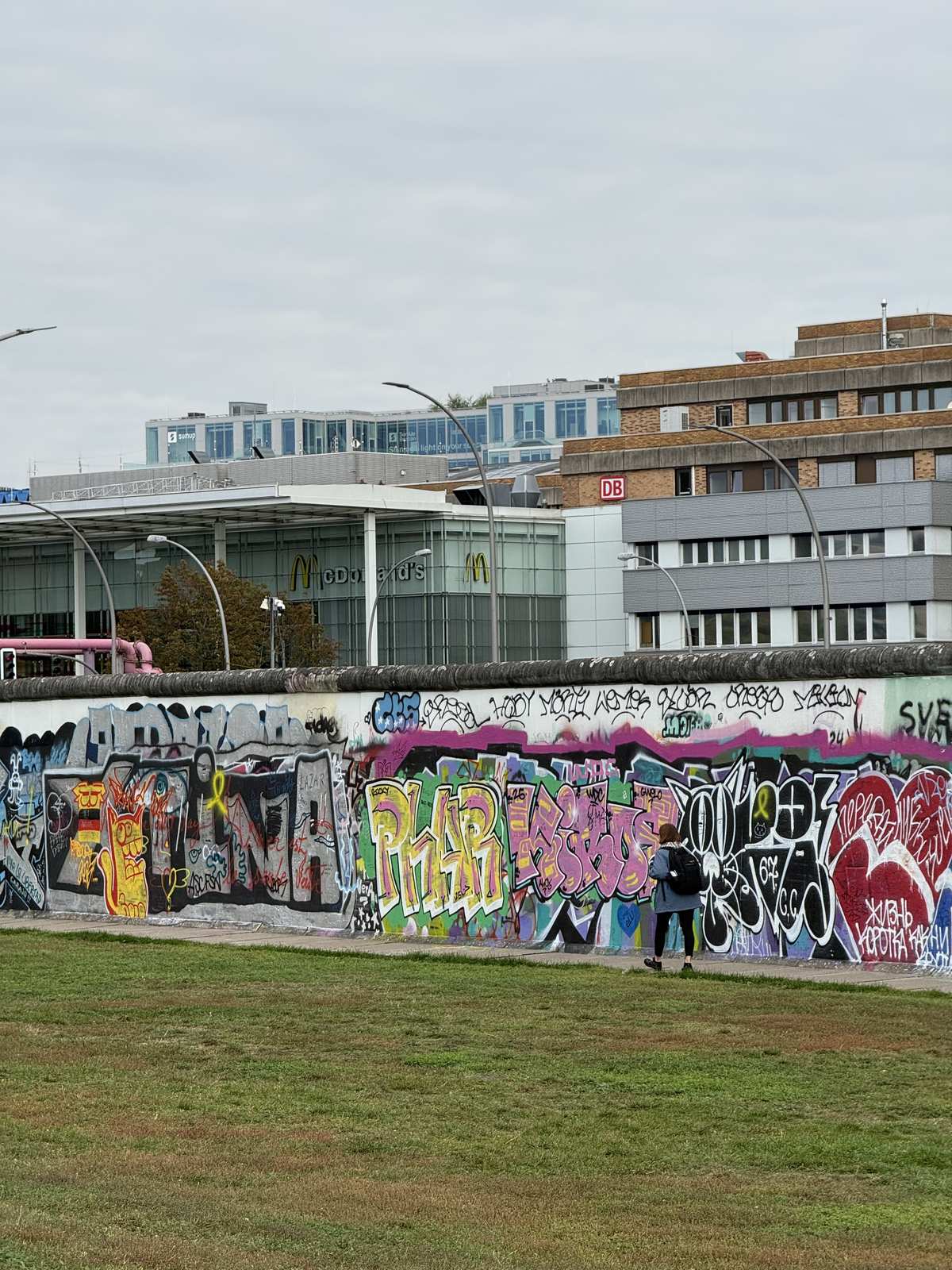 A graffiti-covered stretch of the East Side Gallery
