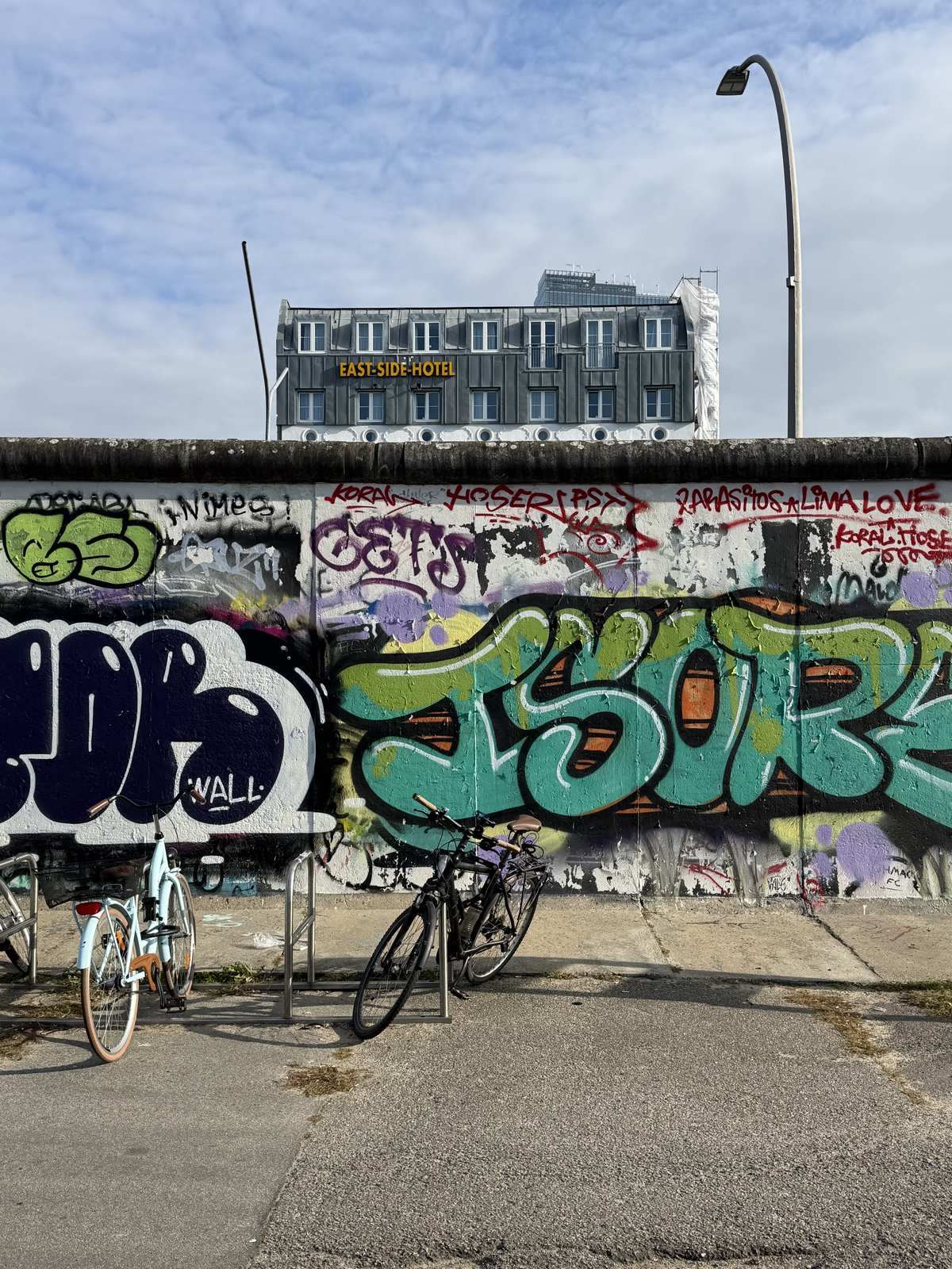 A tagged section of the Berlin Wall