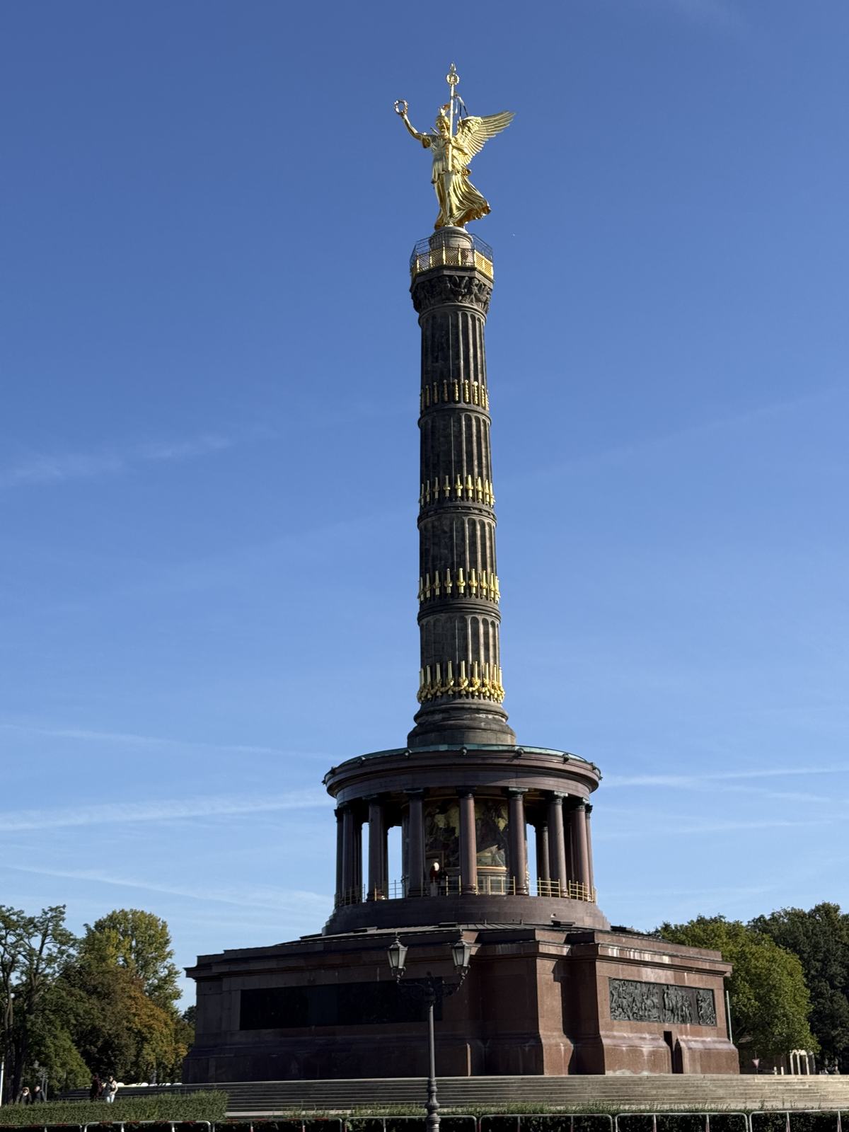 The Victory Column with the golden statue on top