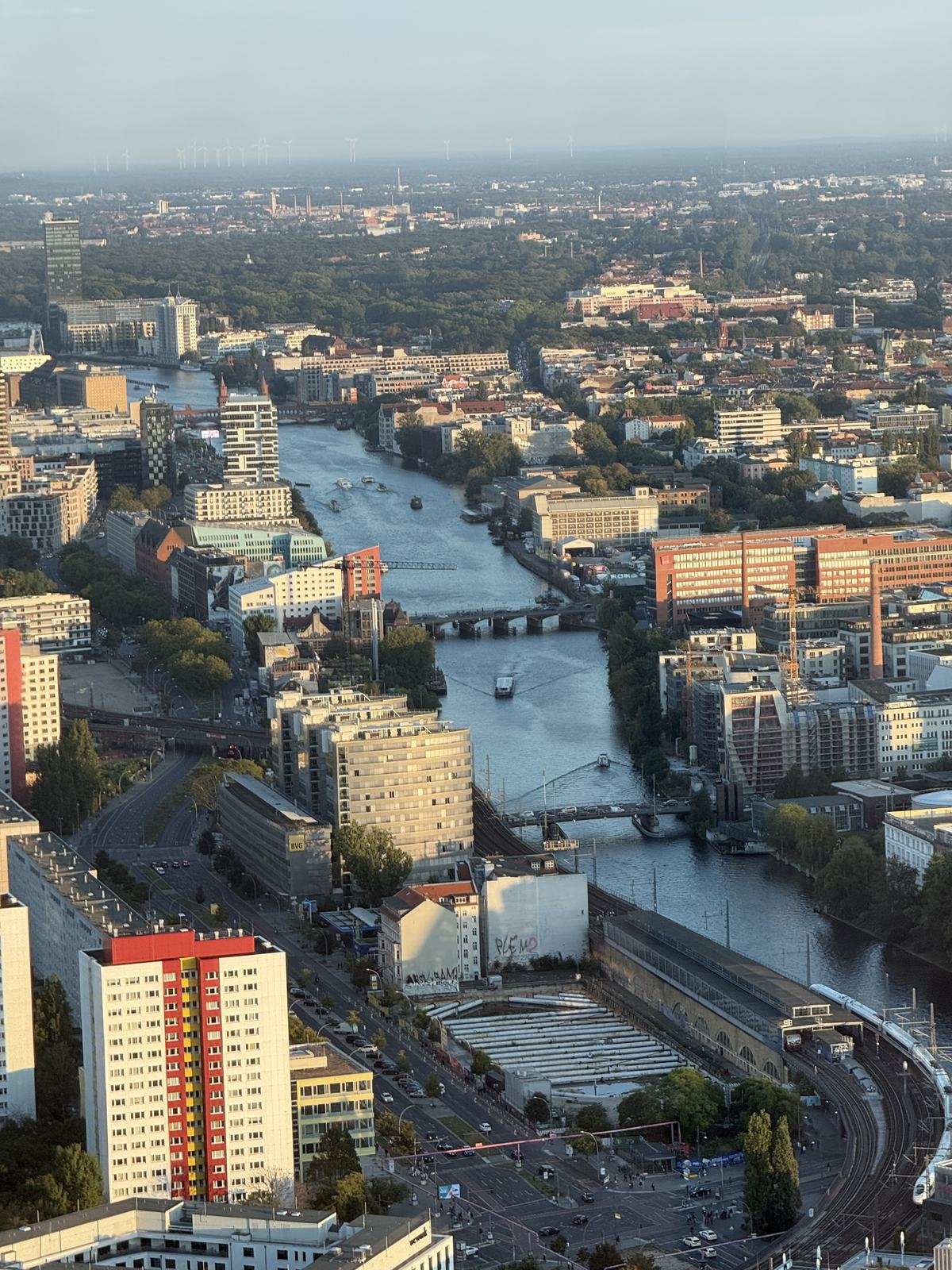 The Spree and Museum Island seen from the TV tower