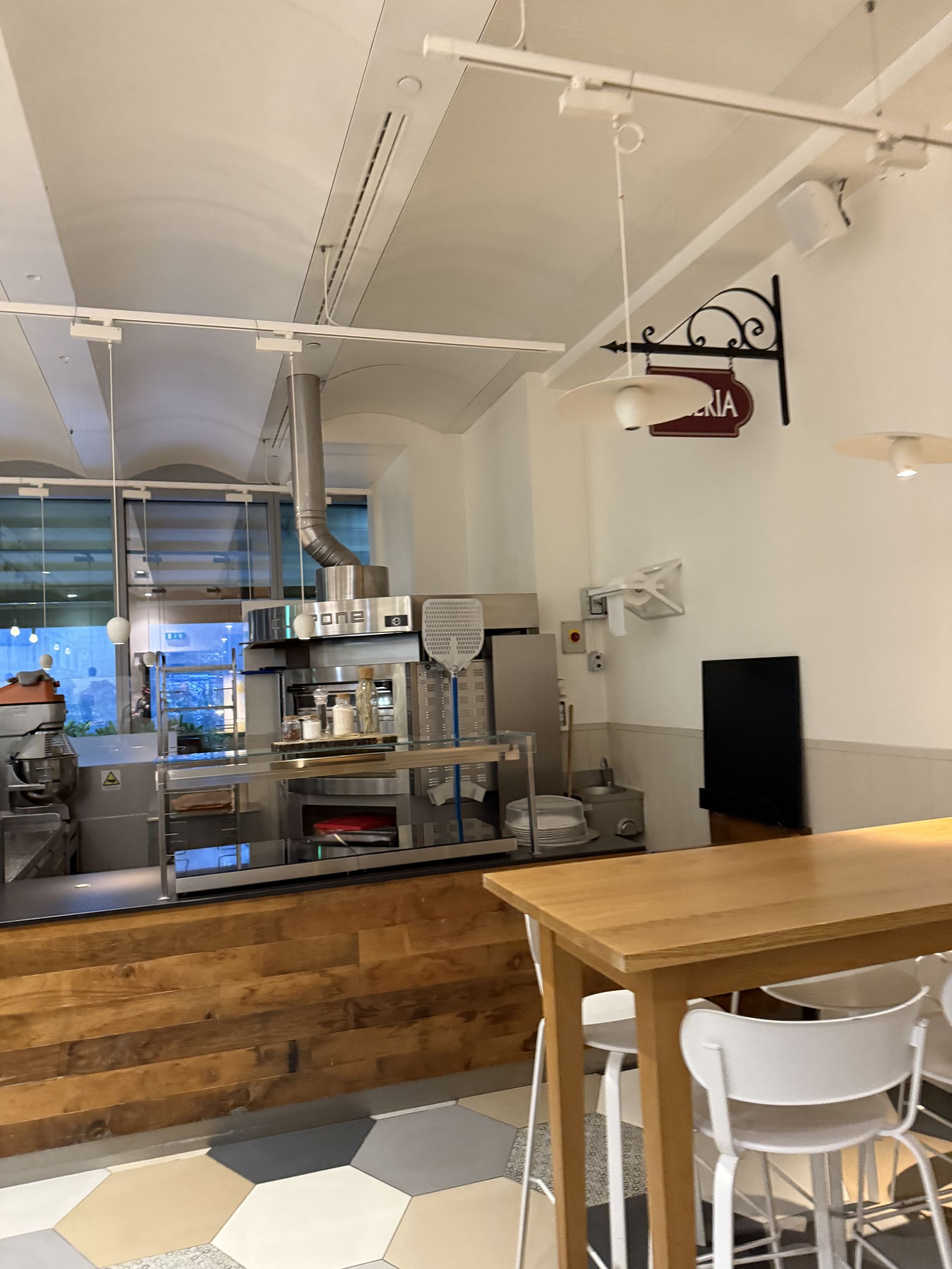 The kitchen of the Google office canteen