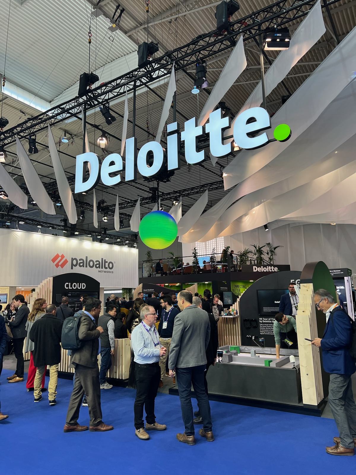 The Deloitte stand at MWC 2024