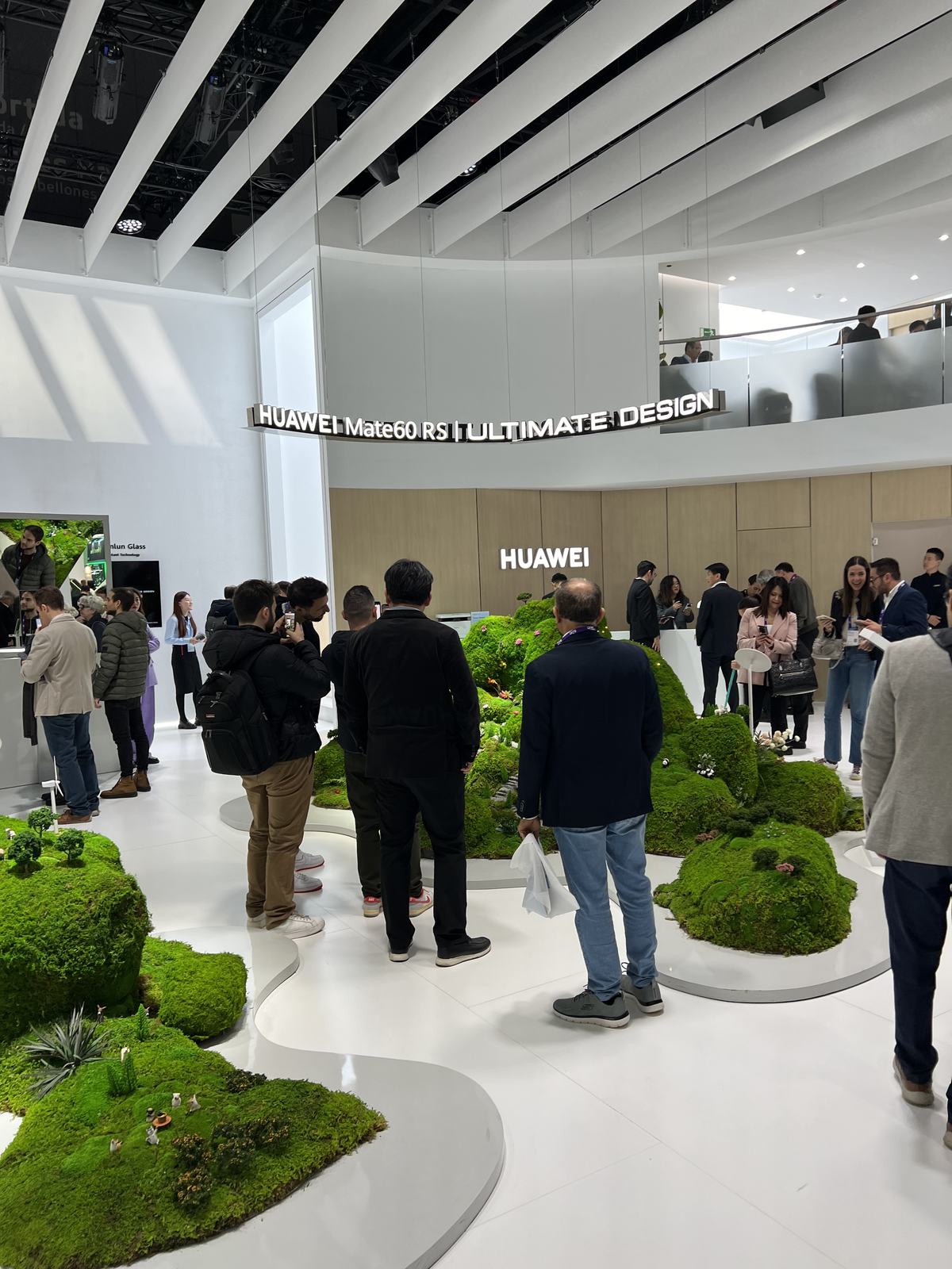 The Huawei ultimate design area with moss gardens
