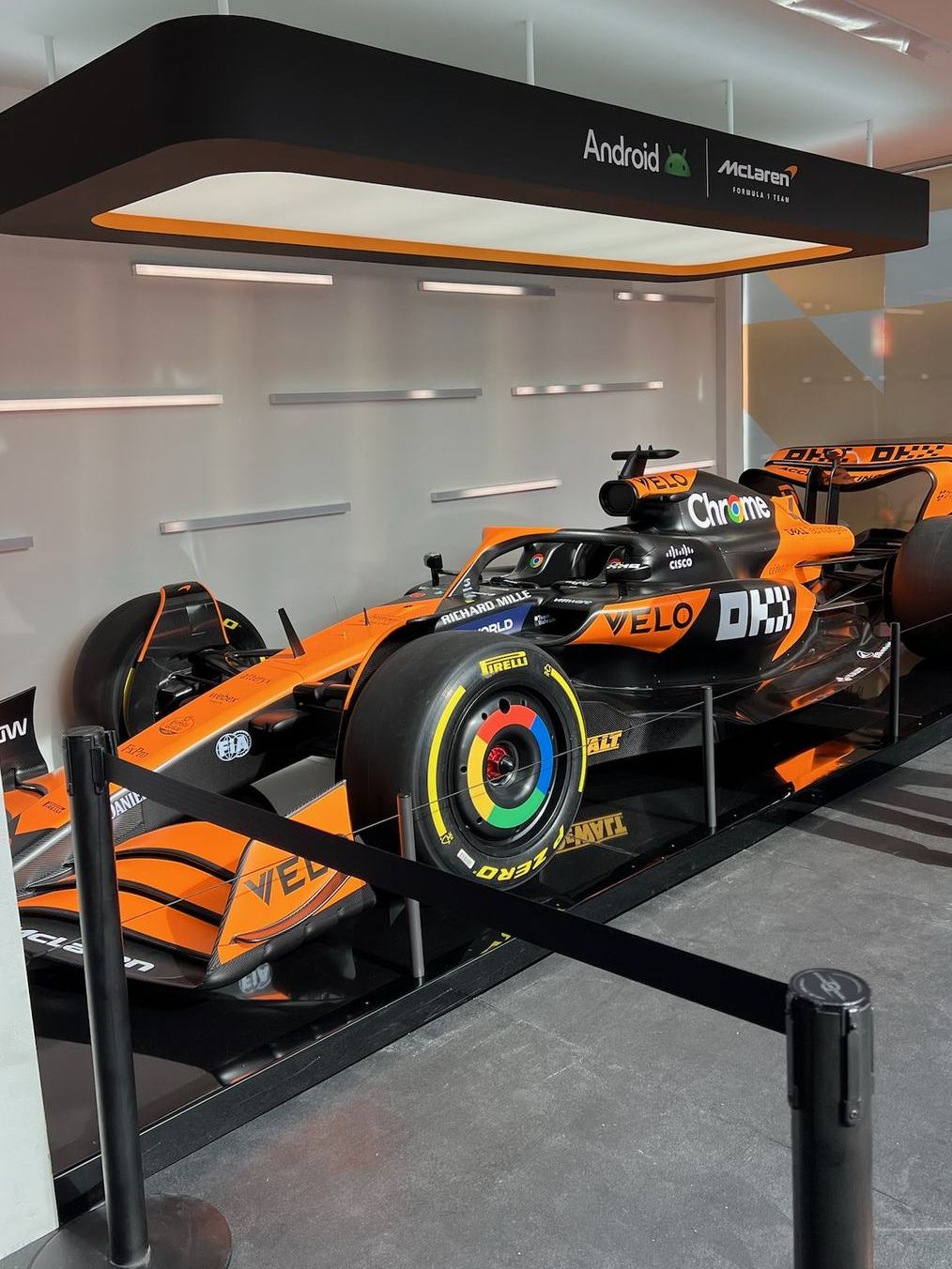 McLaren Formula 1 car at the Android stand