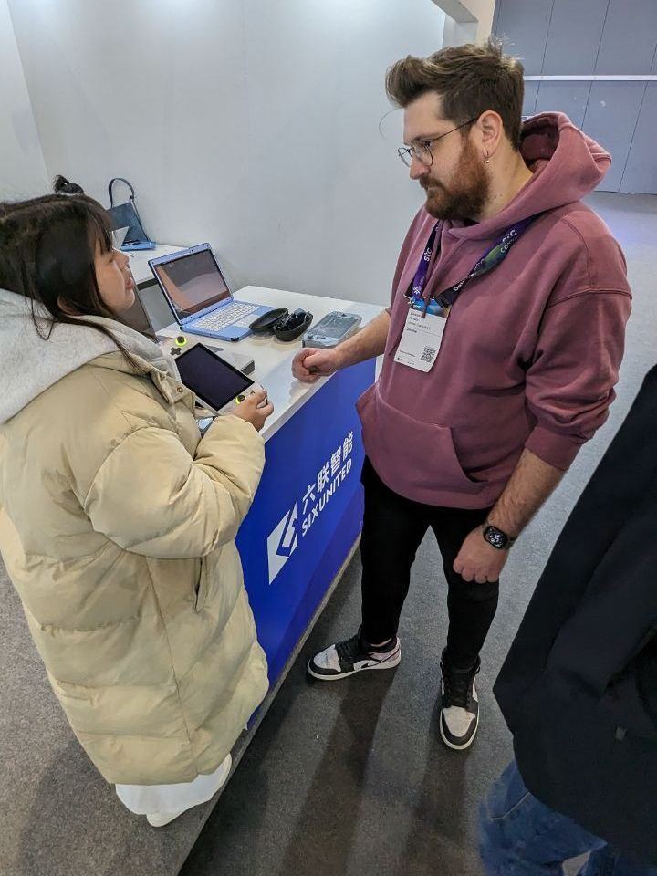 A demo at a stand