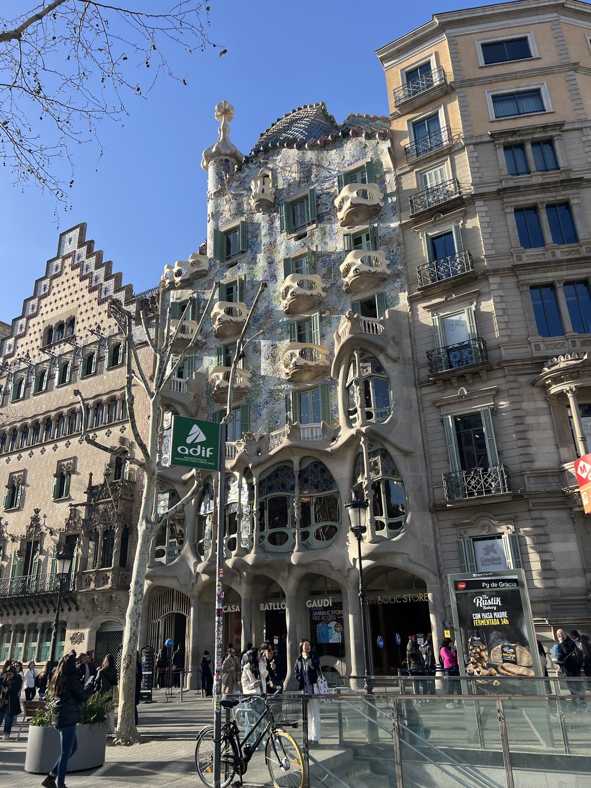 Modernist buildings on Passeig de Gràcia
